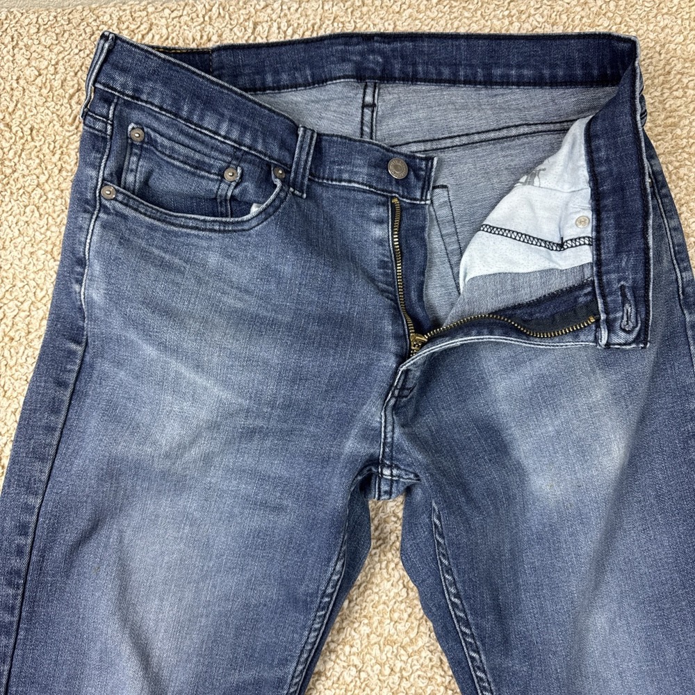 Levis 559 Jeans Mens 33x32 Blue Relaxed Straight Fit Denim Pants Classic Zip Fly - Picture 8 of 15